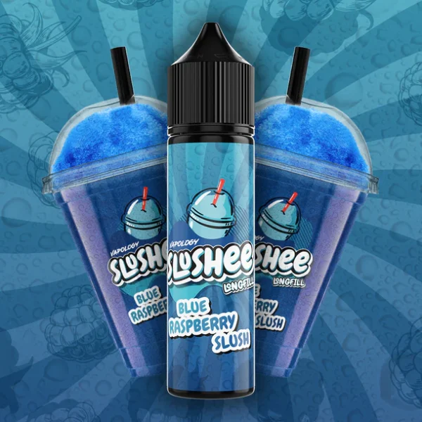 VAPOLOGY SLUSHEE - BLUE RASPBERRY SLUSHEE LONG FILL 60ml Capacity (30ml Flavor Concentrate)