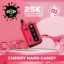 POPHITS 25 000 PUFF 5% - CHERRY HARD CANDY