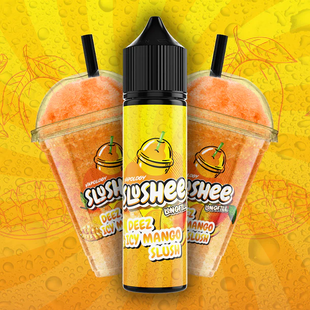 VAPOLOGY SLUSHEE - DEEZ ICY MANGO SLUSH LONG FILL 60ml Capacity (30ml Flavor Concentrate)