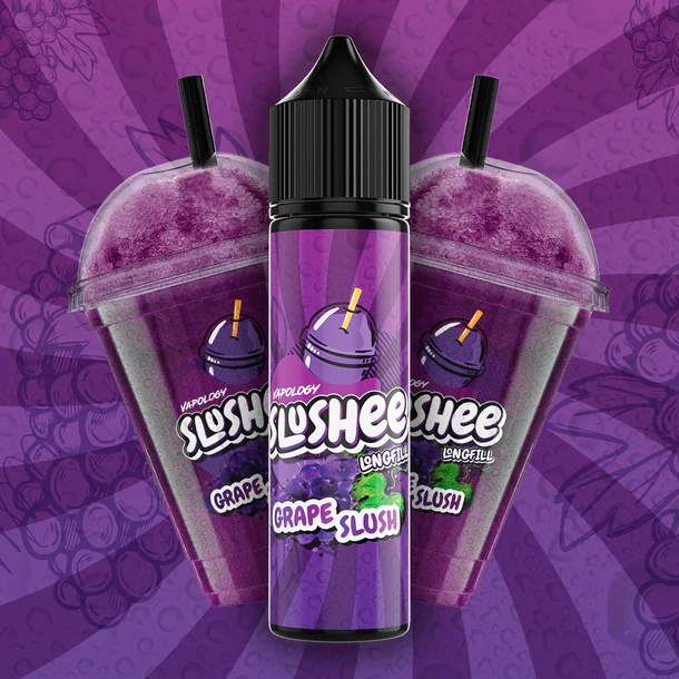 VAPOLOGY SLUSHEE - GRAPE SLUSH LONG FILL 60ml Capacity (30ml Flavor Concentrate)
