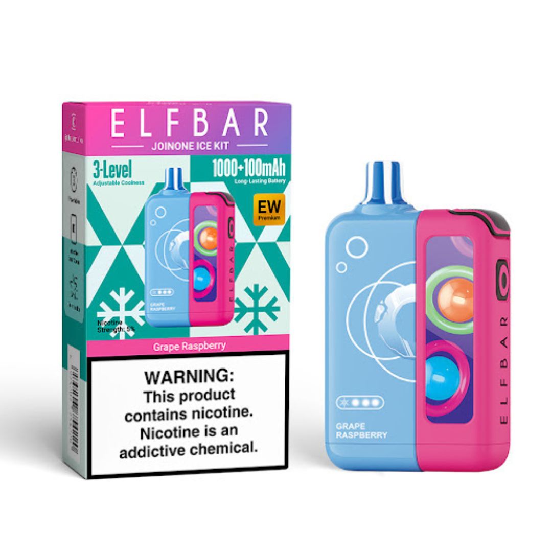 ELFBAR EW16 000 PREMIUM KIT 5% - GRAPE RASPBERRY