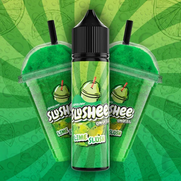 VAPOLOGY SLUSHEE - LIME SLUSH LONG FILL 60ml Capacity (30ml Flavor Concentrate)