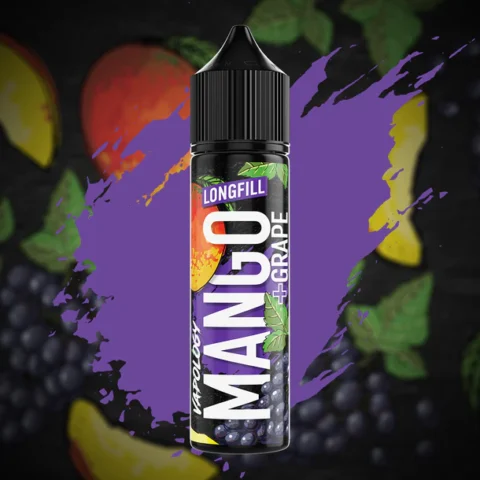 VAPOLOGY MANGO SERIES - MANGO + GRAPE LONG FILL 60ml Capacity (30ml Flavor Concentrate)