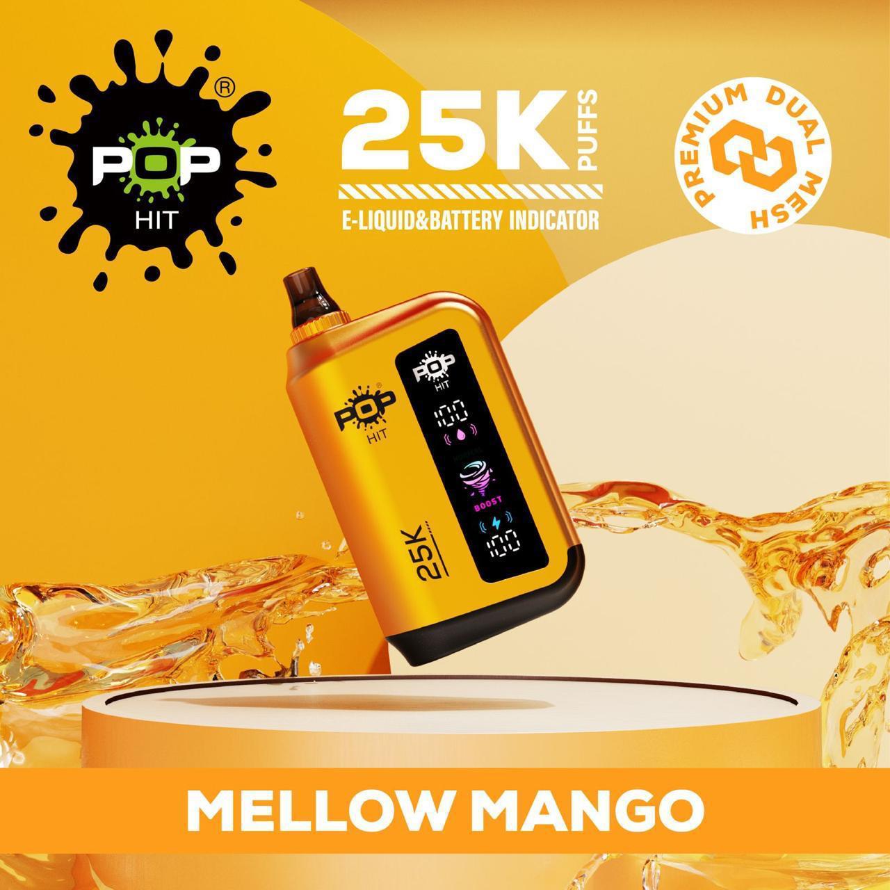 POPHITS 25 000 PUFF 5% - MELLOW MANGO