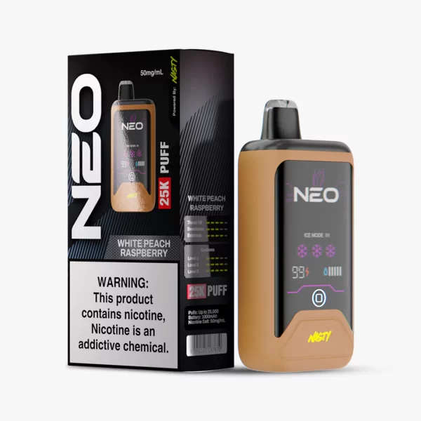 NASTY NEO 25 000 PUFF 5% - WHITE PEACH RASPBERRY