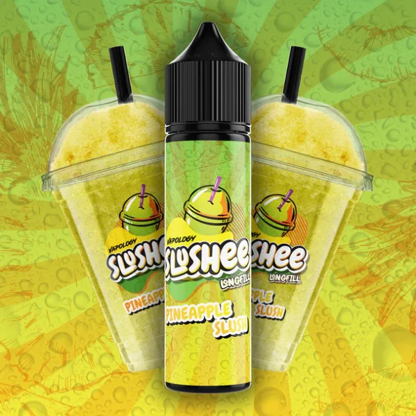 VAPOLOGY SLUSHEE - PINEAPPLE SLUSH LONG FILL 60ml Capacity (30ml Flavor Concentrate)