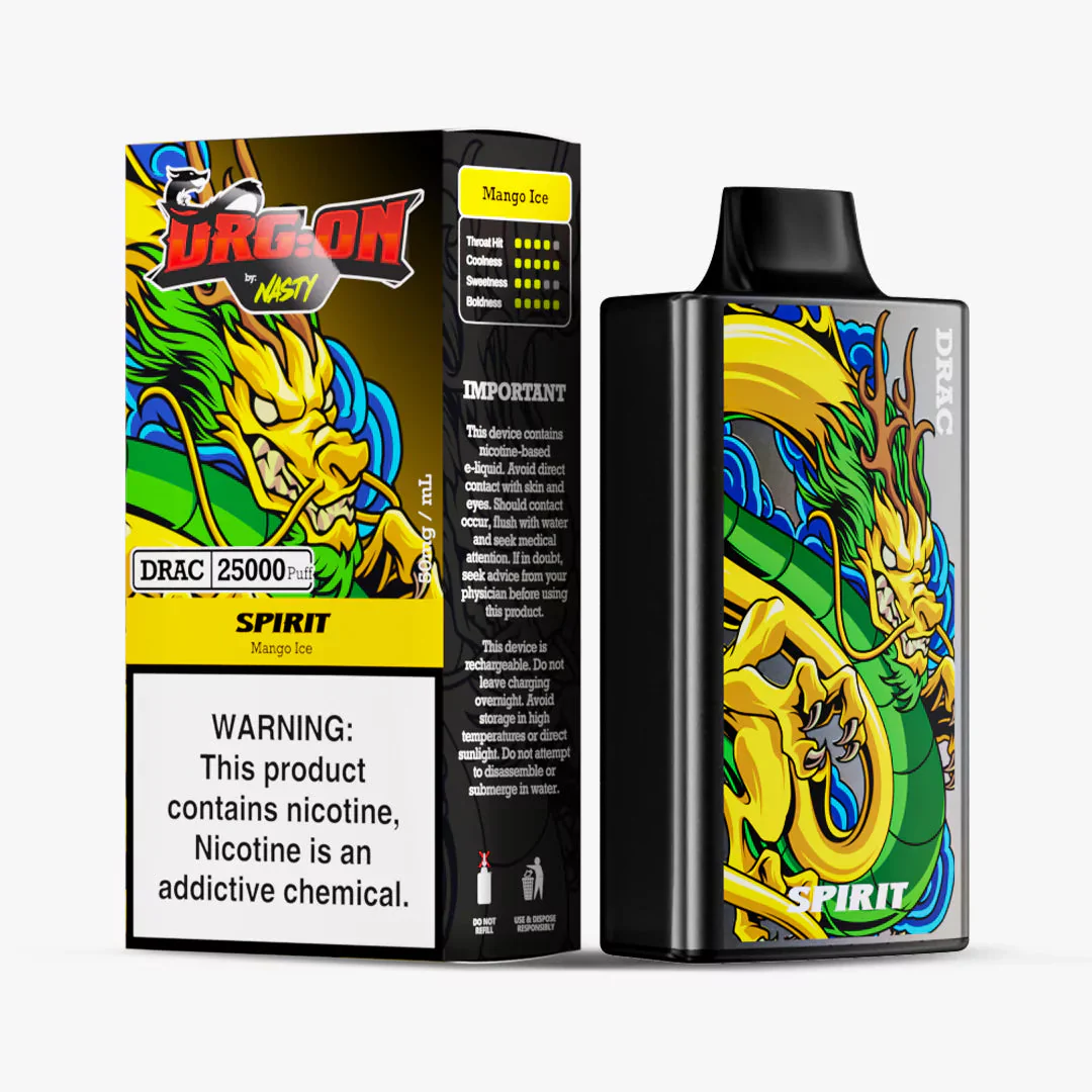 NASTY DRAG-ON 25 000 PUFF 5% - SPIRIT (MANGO ICE)