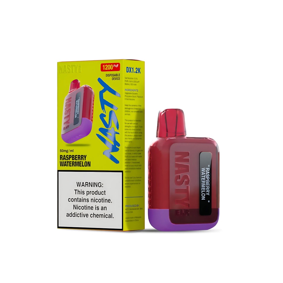 NASTY DX1.2K 1200 PUFF 5% - RASPBERRY WATERMELON