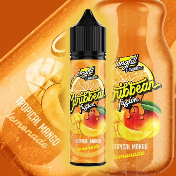 VAPOLOGY CARRIBEAN FUSION - TROPICAL MANGO LEMONADE 60ml Capacity (30ml Flavor Concentrate)