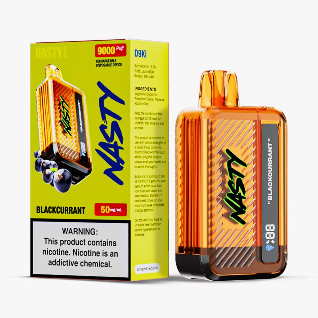 NASTY D9Ki 9000 PUFF 5% - BLACKCURRANT