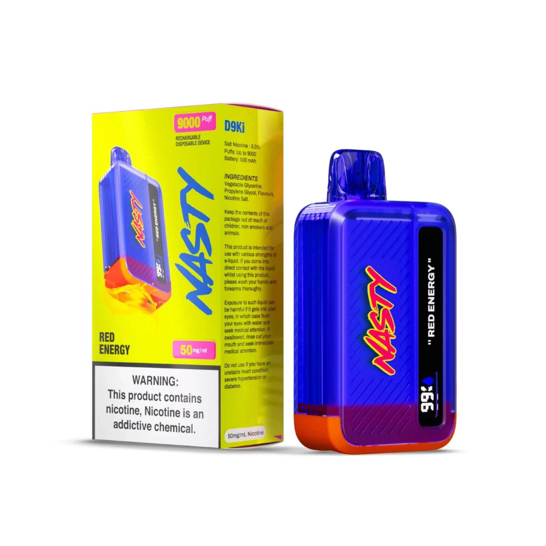 NASTY D9Ki 9000 PUFF 5% - RED ENERGY